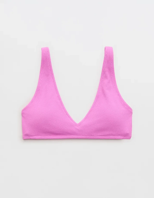 Aerie Pique Wide Strap Voop Bikini Top