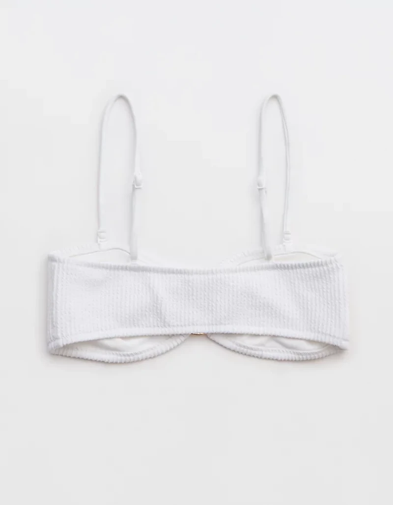 Aerie Crinkle Bandeau Bikini Top
