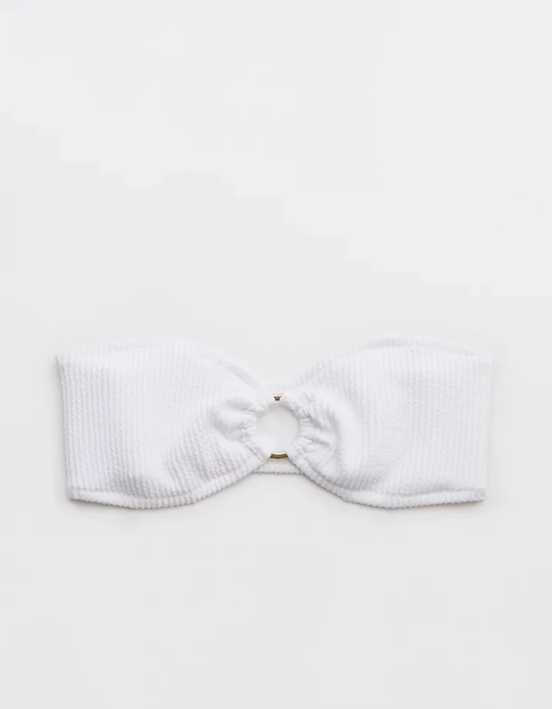 Aerie Crinkle Bandeau Bikini Top