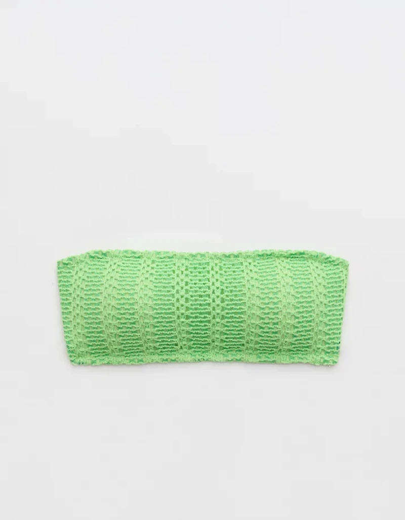 Aerie The Boardwalker Cloudweave Crochet Bikini Top