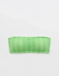 Aerie The Boardwalker Cloudweave Crochet Bikini Top