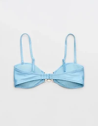 Aerie Floral Clasp Bandeau Bikini Top