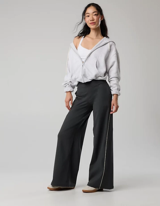 OFFLINE By Aerie The Hugger Piping Wide Leg Pant