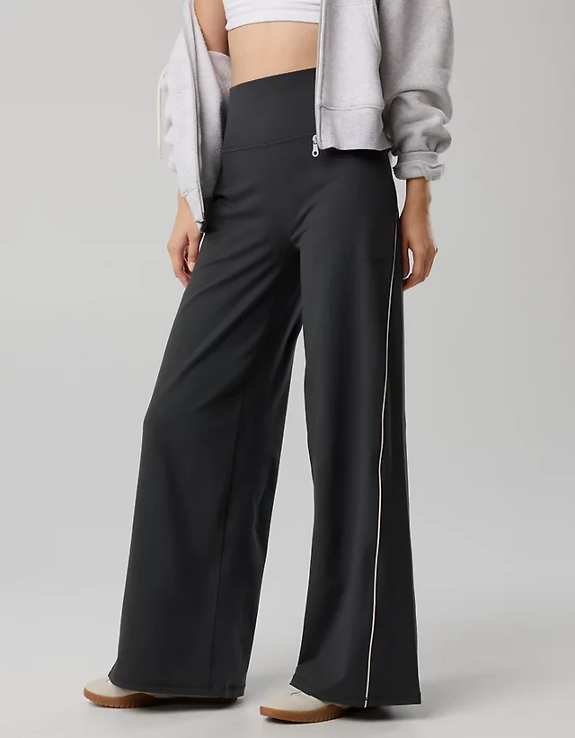 OFFLINE By Aerie The Hugger Piping Wide Leg Pant