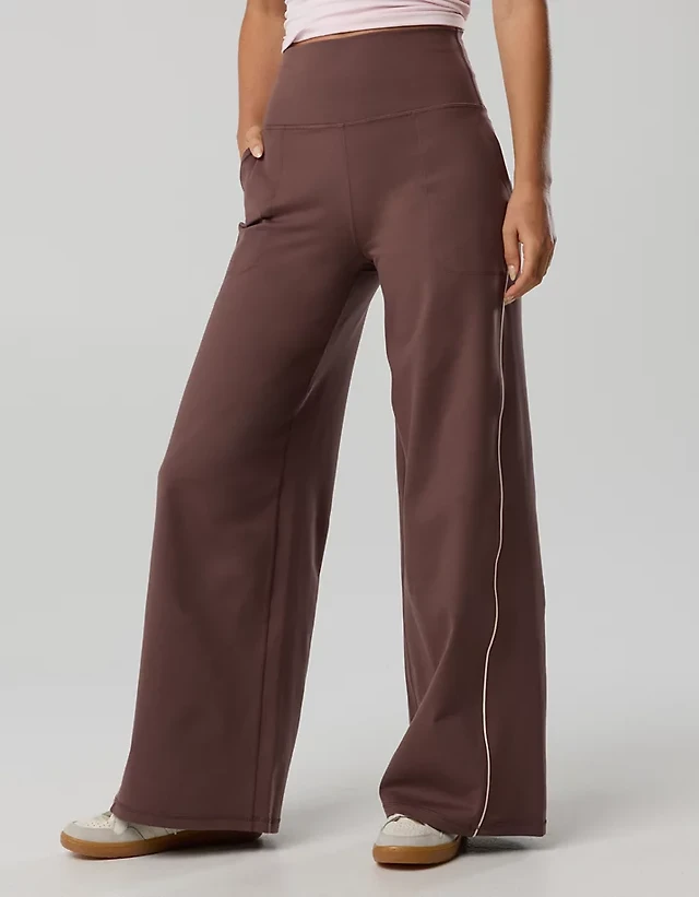 OFFLINE By Aerie The Hugger Piping Wide Leg Pant