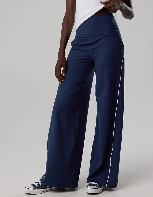 OFFLINE By Aerie The Hugger Piping Wide Leg Pant