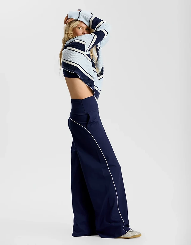 OFFLINE By Aerie The Hugger Piping Wide Leg Pant