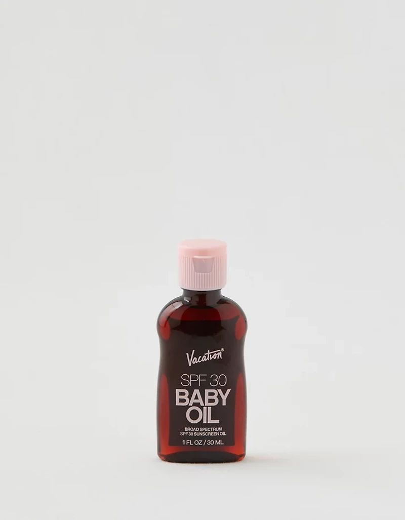 Vacation Travel Sized Baby Oil SPF 30