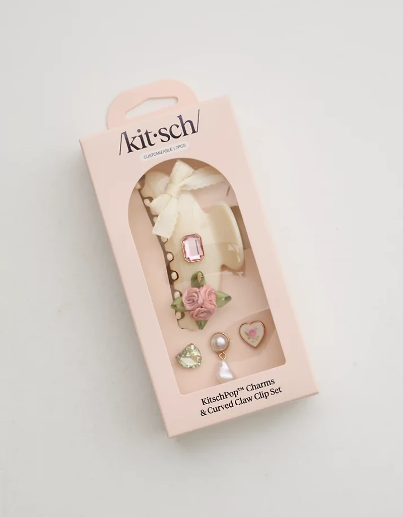 KitschPop™️ Curved Claw Clip & Charms