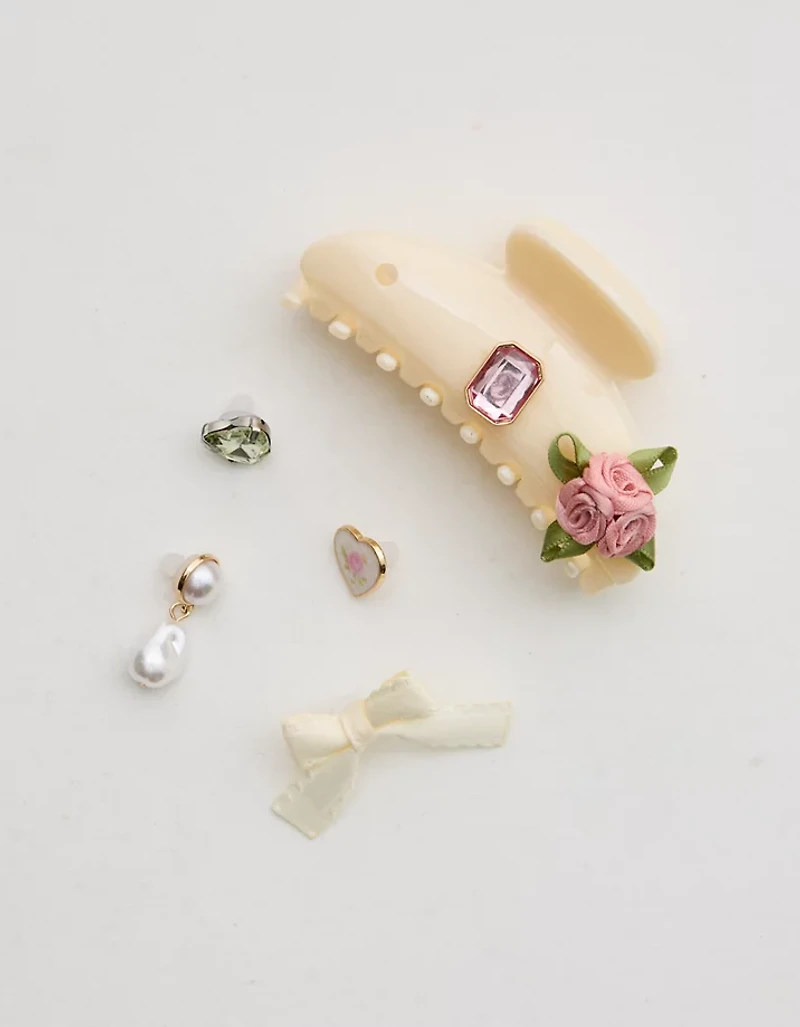 KitschPop™️ Curved Claw Clip & Charms