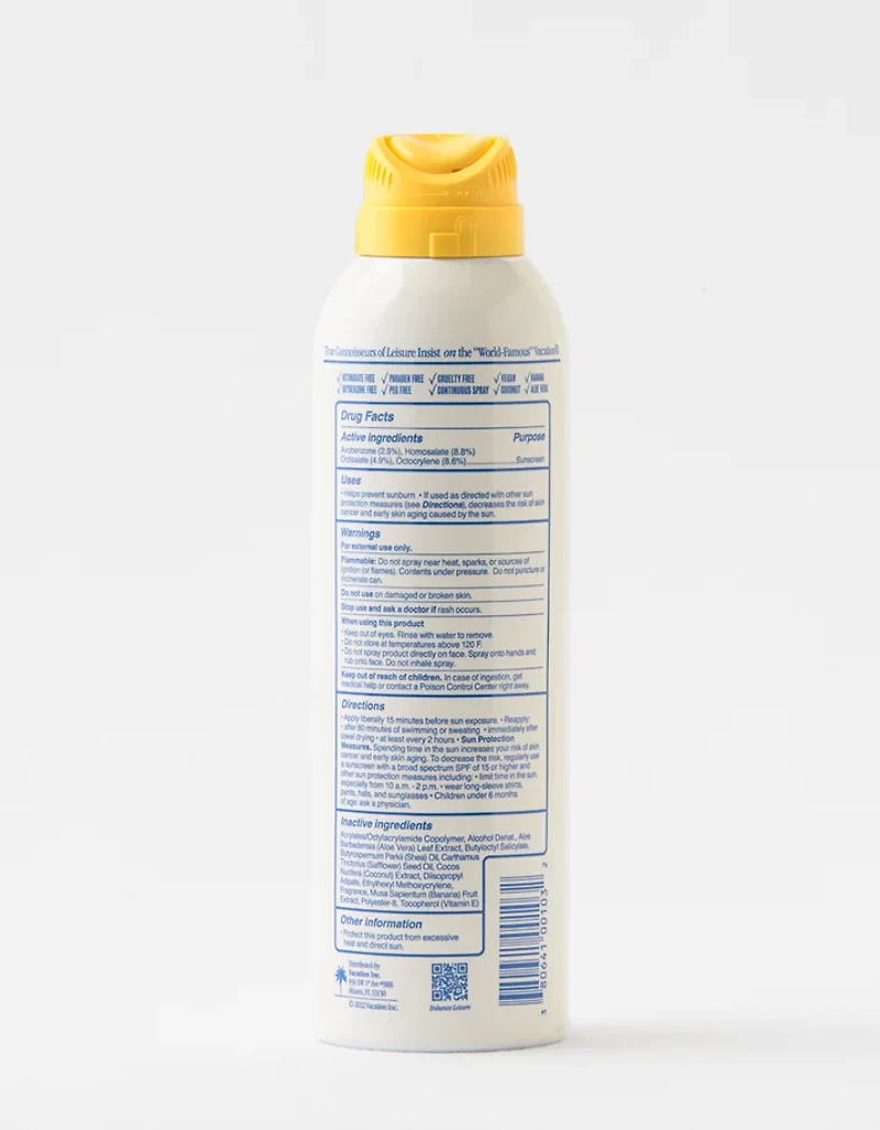 Vacation SPF 50 Spray Sunscreen