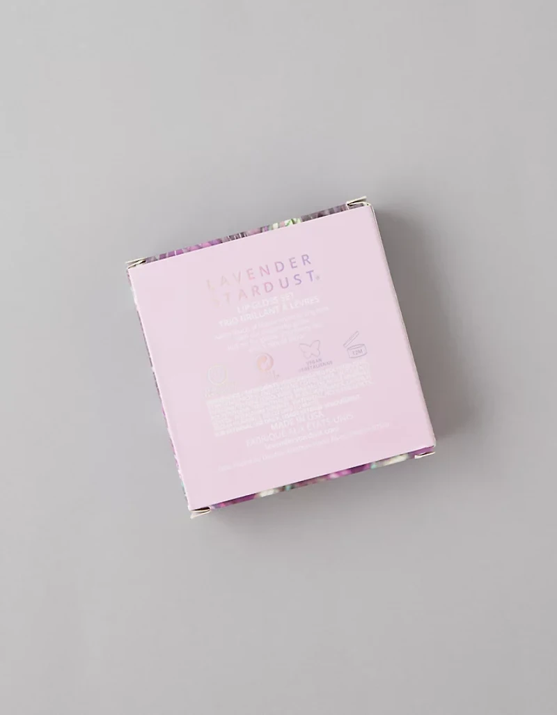 Lavender Stardust Roll-On Glitter Lip Gloss Trio Box Set