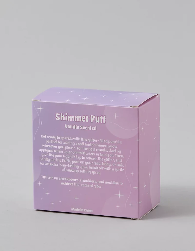Shimmer Puff Vanilla Scented Highlighter Puff