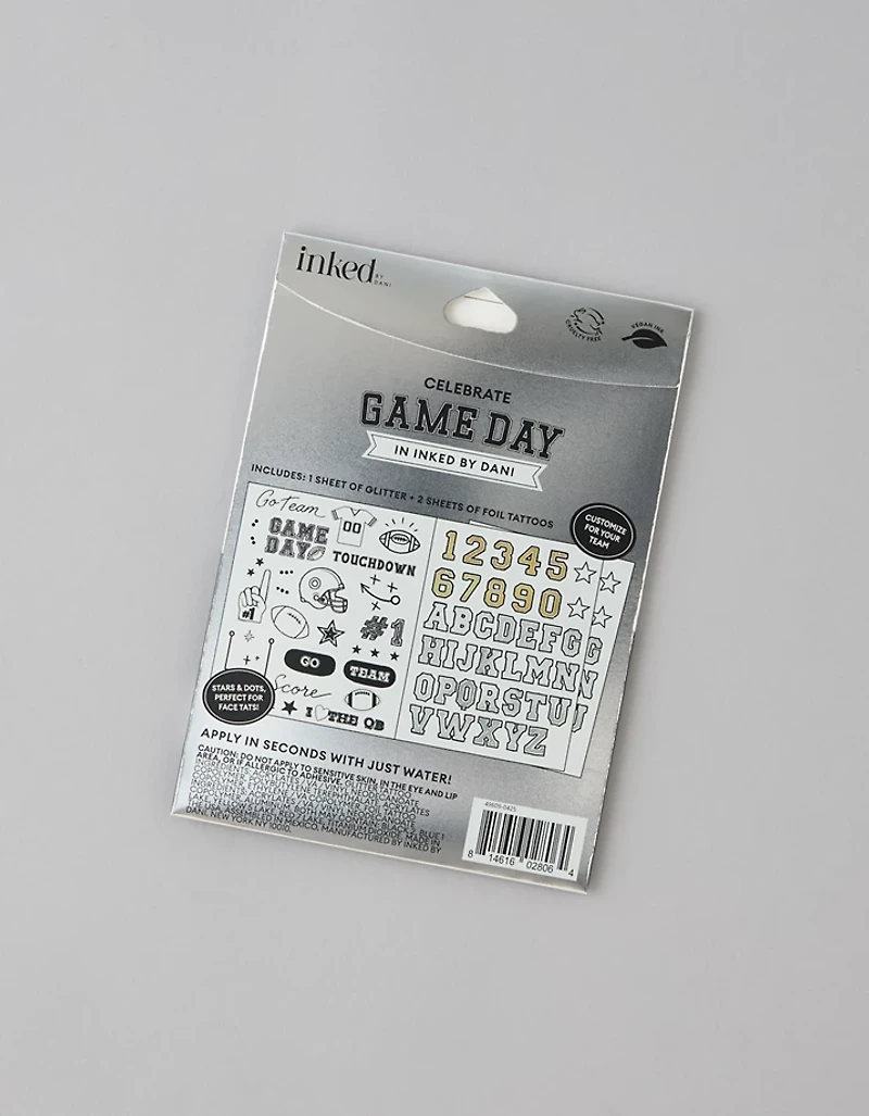 Inked By Dani Game Day Face Tattoos