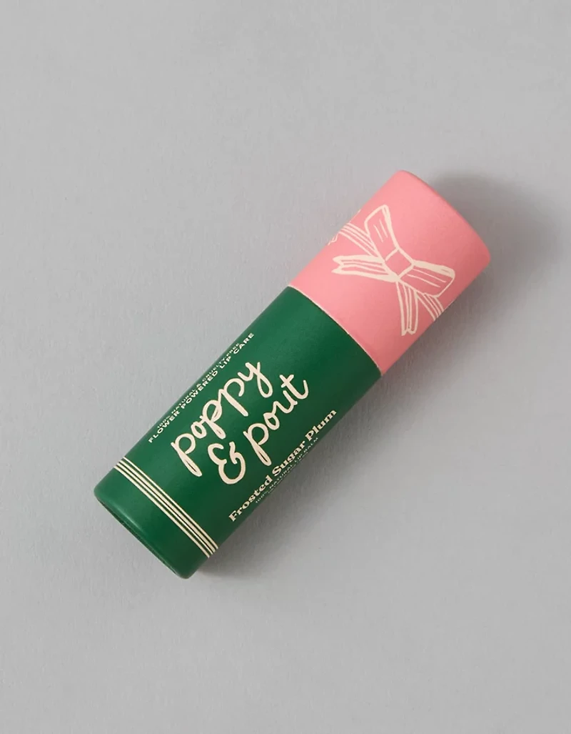 Poppy & Pout Frosted Sugar Plum Lip Balm