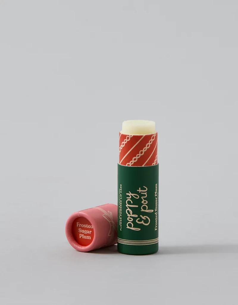 Poppy & Pout Frosted Sugar Plum Lip Balm