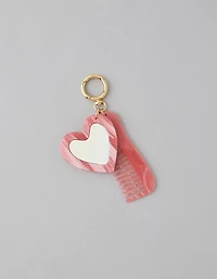 AE Heart Mirror + Comb Keychain