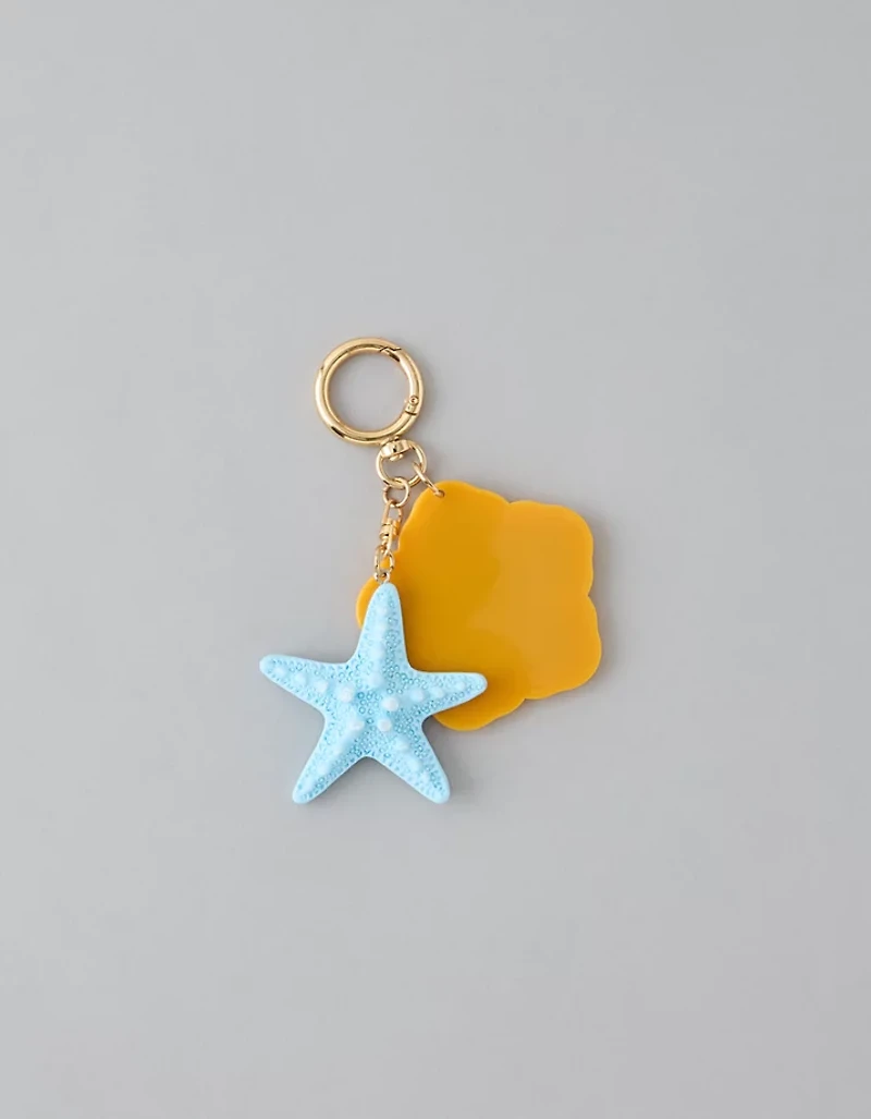 AE Hibiscus Flower Mirror Keychain