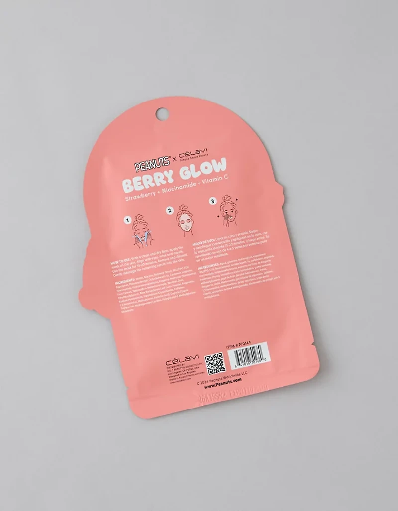 Celavi Peanuts Strawberry Sheet Mask