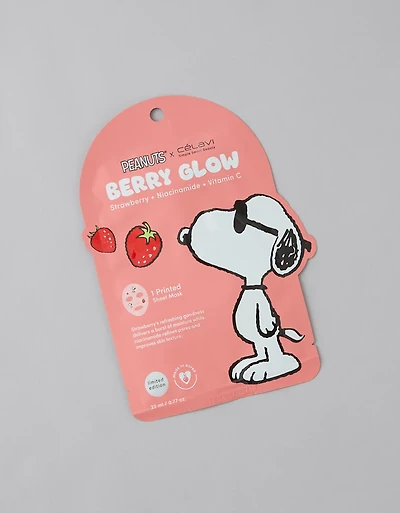 Celavi Peanuts Strawberry Sheet Mask