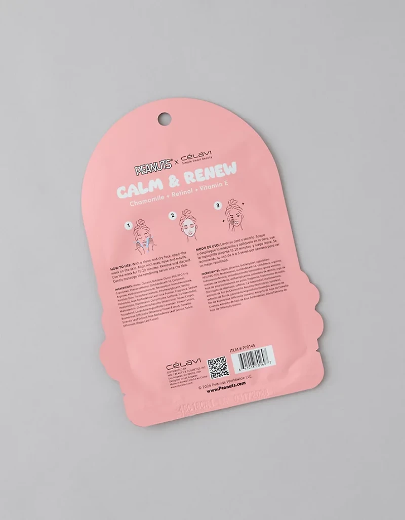 Celavi Peanuts Flower Sheet Mask