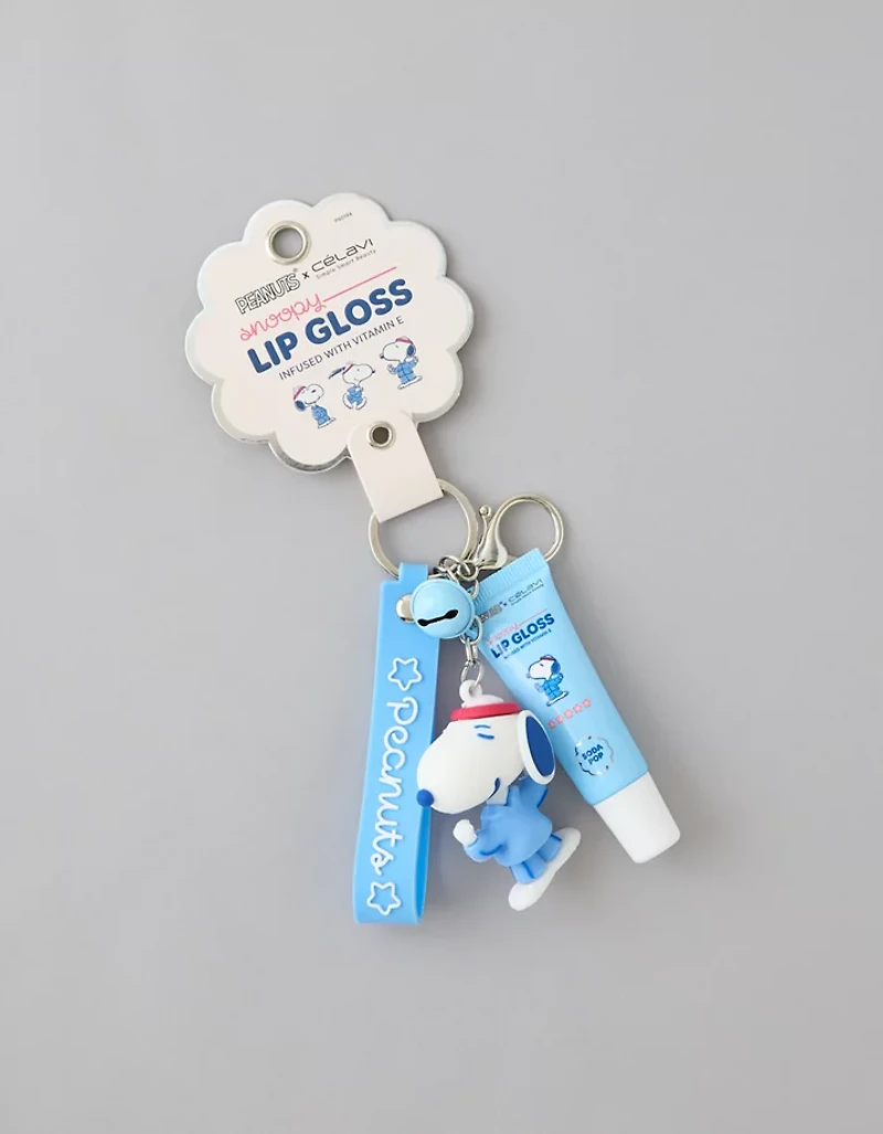Celavi Peanuts Lip Gloss + Keychain