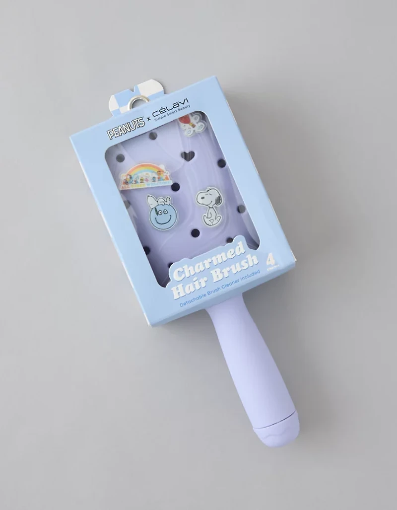 Celavi Peanuts Hair Brush + Charms