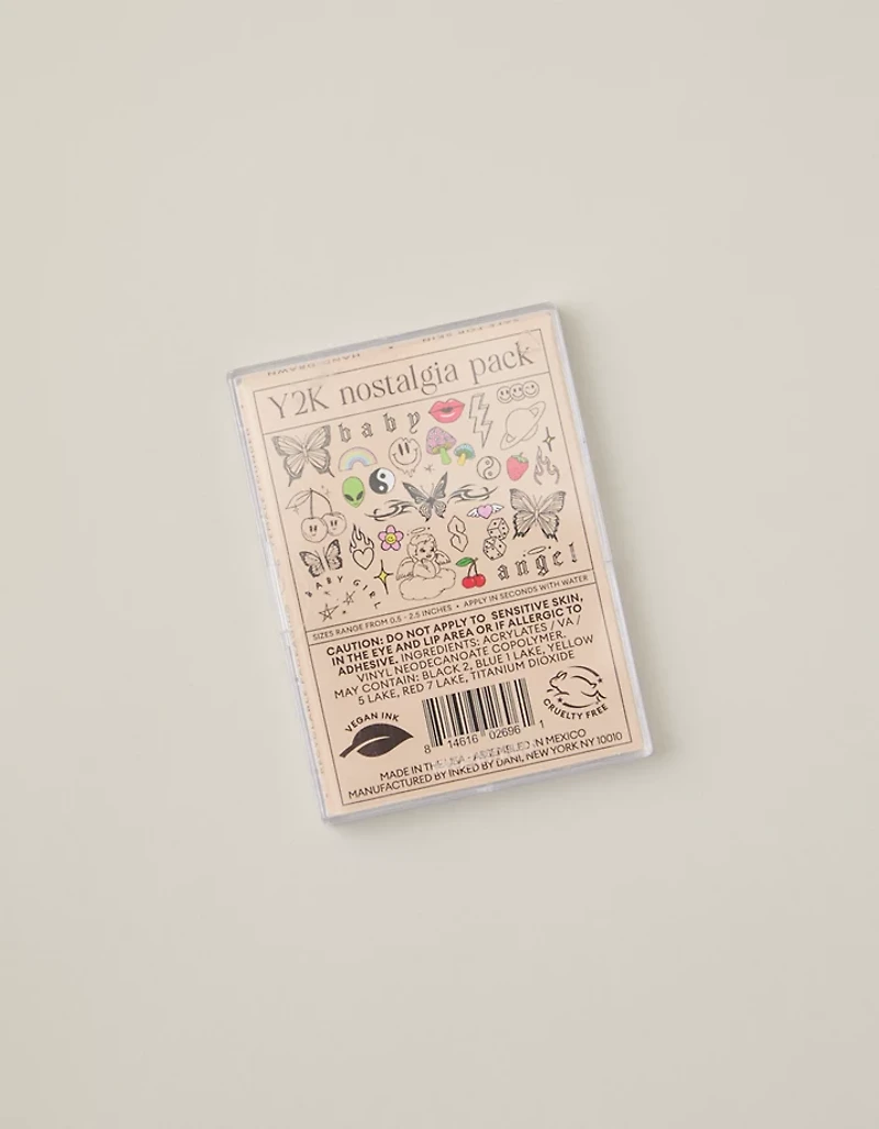Inked by Dani Y2K Temporary Tattoos
