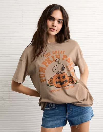 T-shirt surdimensionné à image Snoopy d’Halloween AE