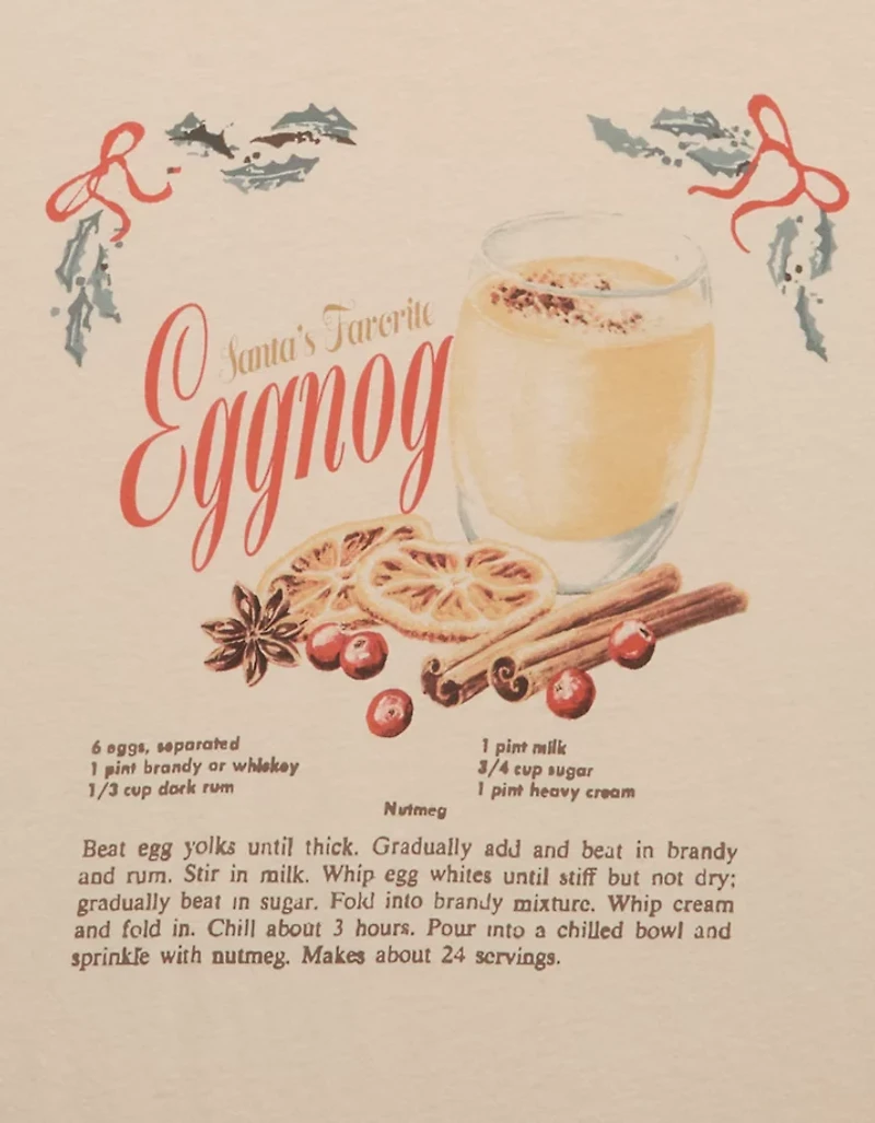 AE Santa's Eggnog Relaxed Graphic T-Shirt