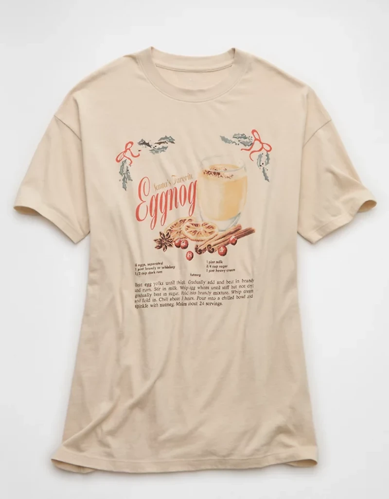 AE Santa's Eggnog Relaxed Graphic T-Shirt