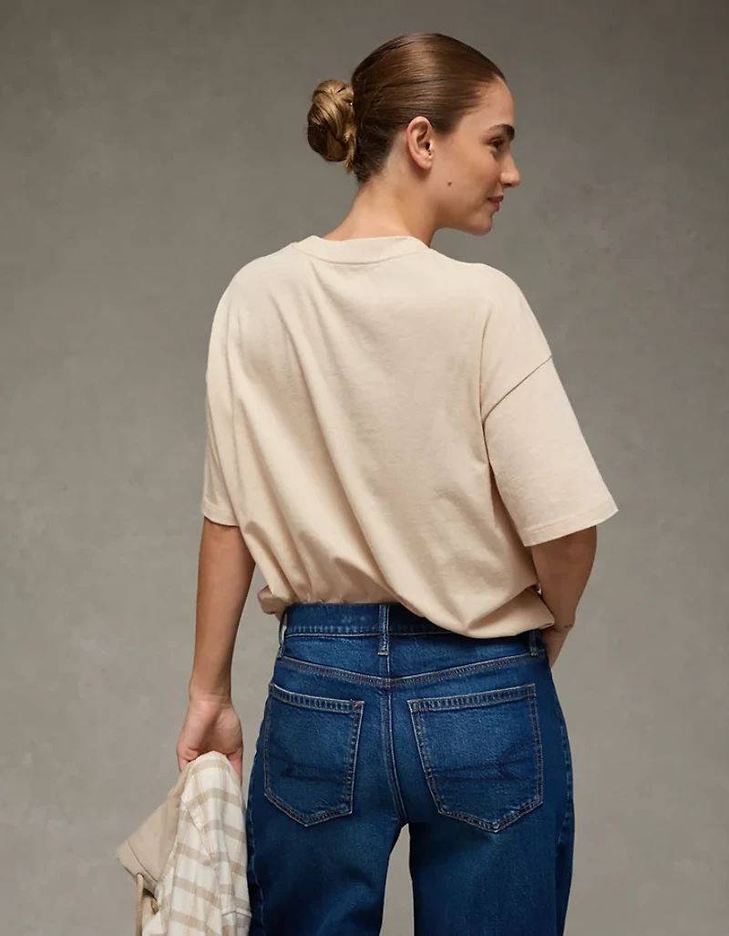 AE Santa's Eggnog Relaxed Graphic T-Shirt