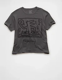 T-shirt ancien petit ami à image Keith Haring AE