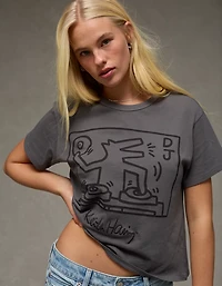 T-shirt ancien petit ami à image Keith Haring AE