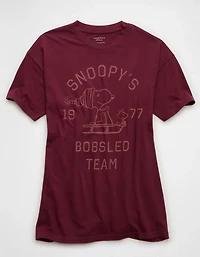 AE Snoopy Holiday Oversized Graphic T-Shirt