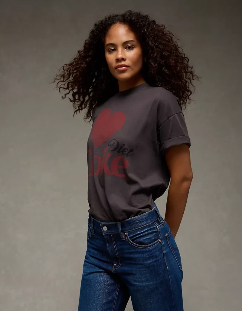 T-shirt surdimensionné à image Coke diète AE