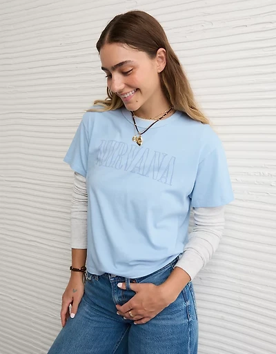 AE Ex-Boyfriend Nirvana Graphic T-Shirt