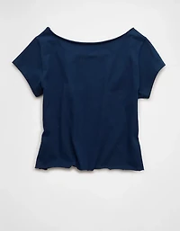 AE Off-the-Shoulder Rolling Stones Graphic T-Shirt