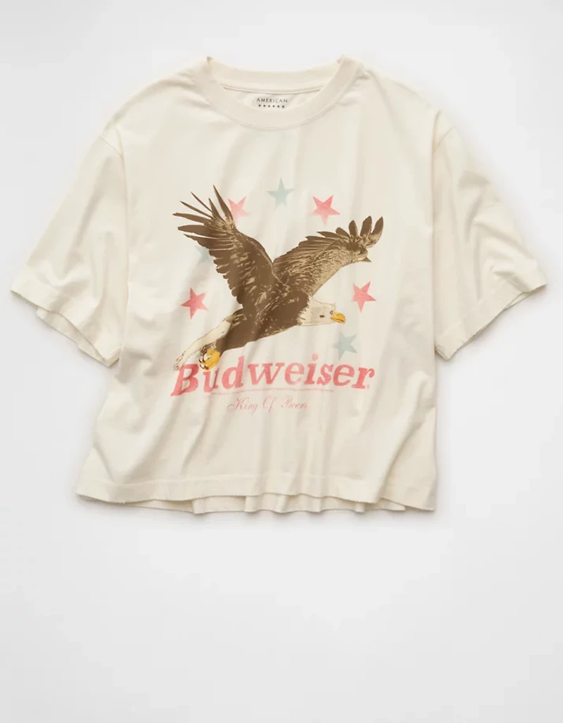 AE Boxy Budweiser Graphic T-Shirt
