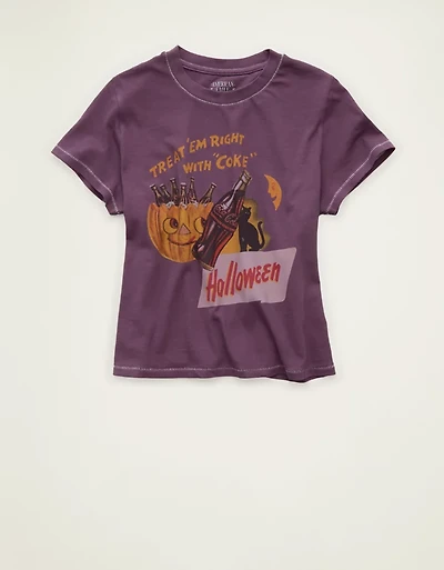AE Coca-Cola Halloween Graphic Shrunken T-Shirt