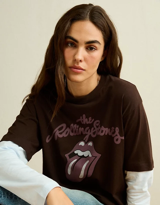 AE Twice As Nice Rolling Stones Graphic T-Shirt