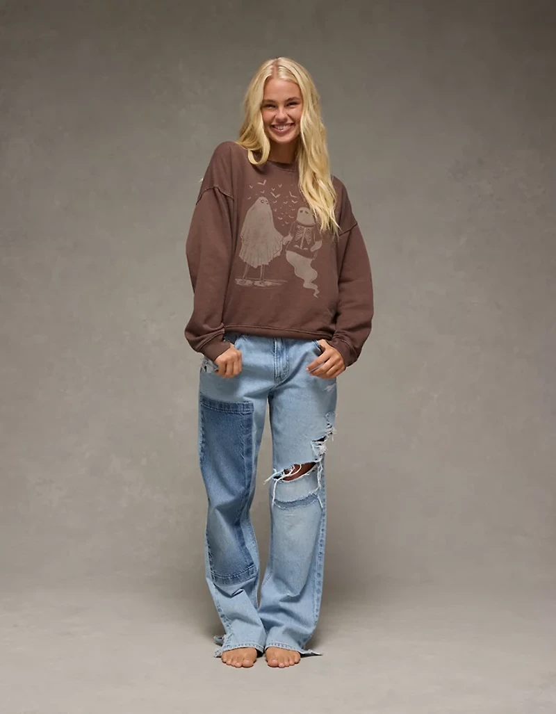AE Halloween Graphic Sweatshirt