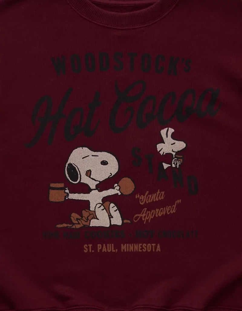 AE Peanuts Holiday Crewneck Sweatshirt