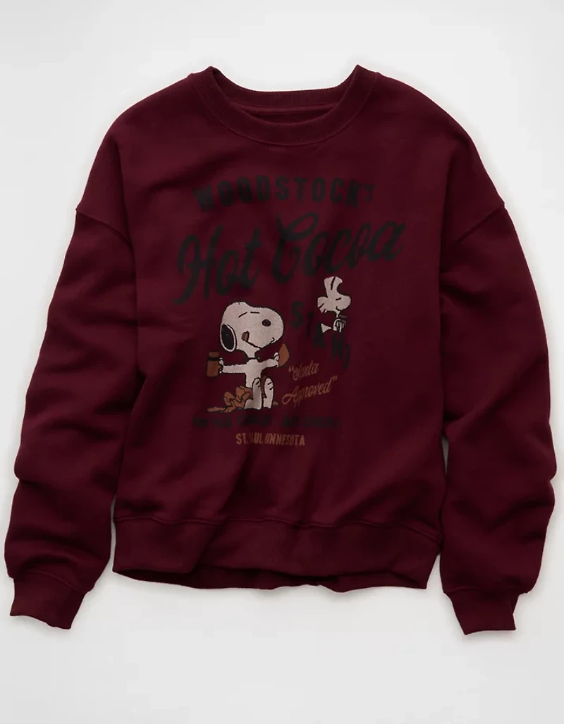 AE Peanuts Holiday Crewneck Sweatshirt