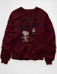 AE Peanuts Holiday Crewneck Sweatshirt