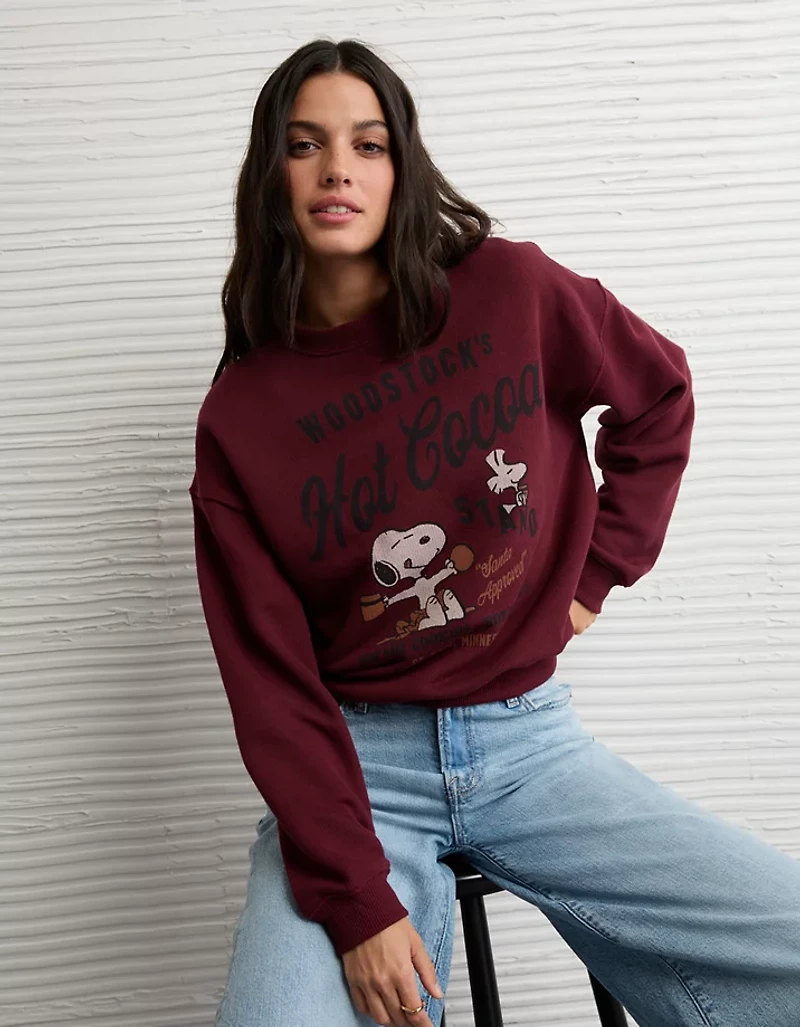 AE Peanuts Holiday Crewneck Sweatshirt