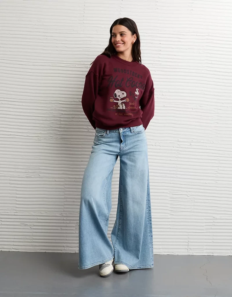 AE Peanuts Holiday Crewneck Sweatshirt