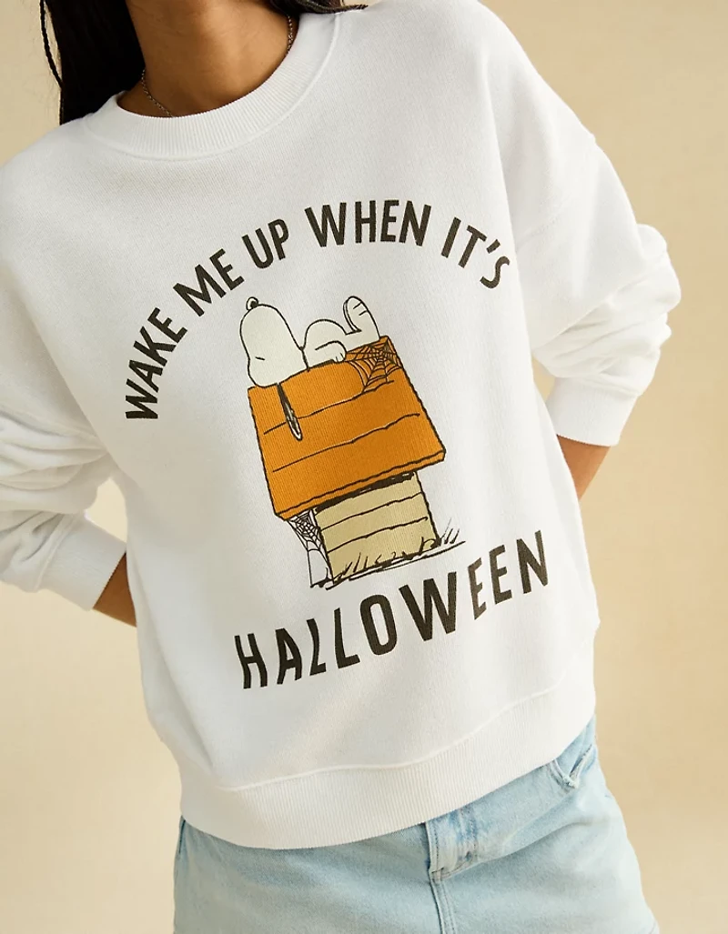 AE Peanuts Halloween Graphic Sweatshirt