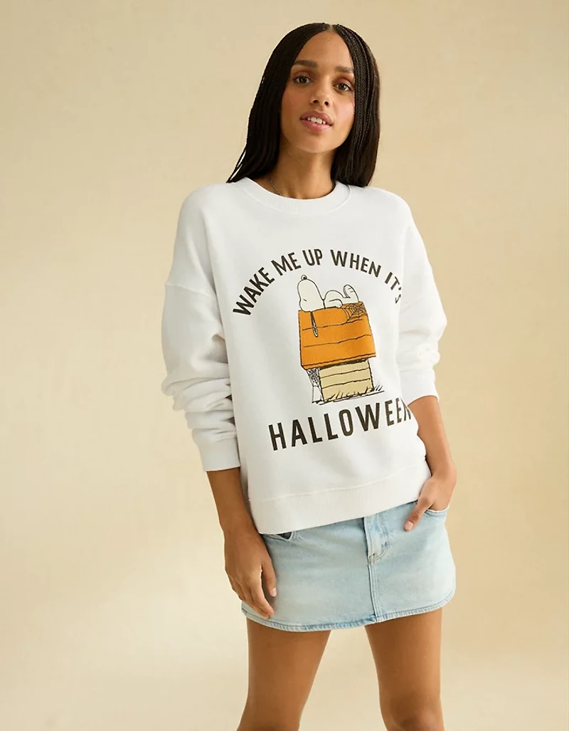 AE Peanuts Halloween Graphic Sweatshirt
