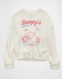 AE Snoopy Graphic Crew Neck Sweatshirt